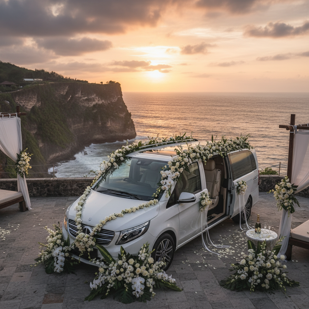 Luxury wedding transfer in Bali