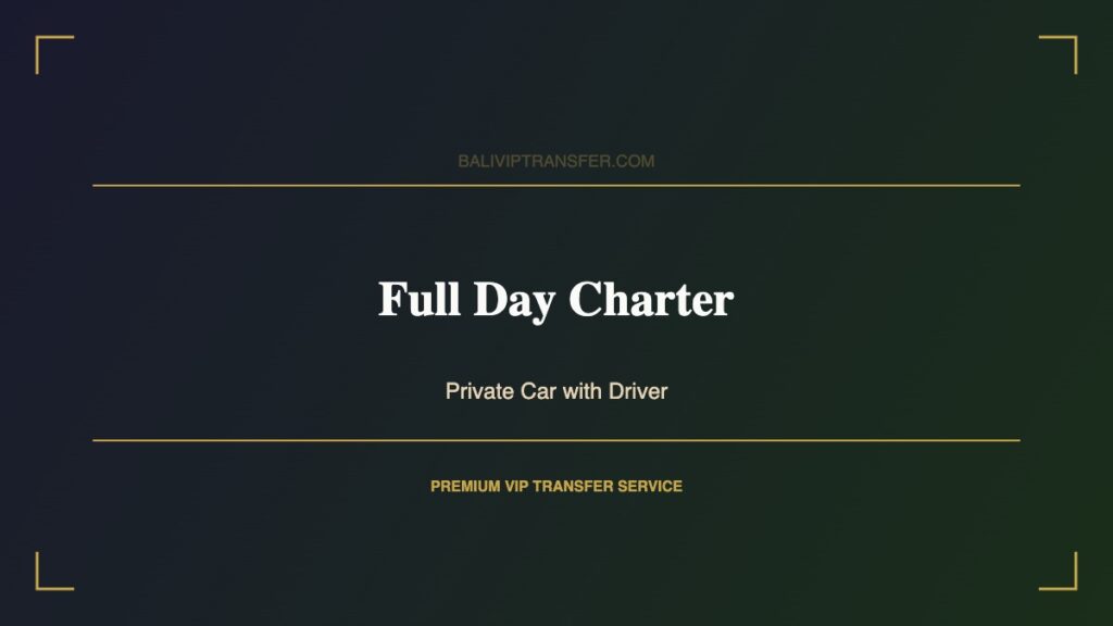 Private Group Transfers and Luxury Charters for Families in Bali and Raja Ampat